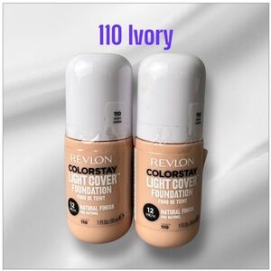 Revlon Colorstay Light Coverage Liquid Foundation Long Wear Makeup 110 Ivory